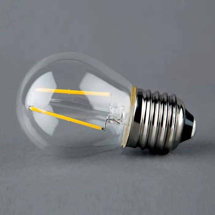 6 pcs/lot 4 w 8 w 12 w E27 E14 lampe à LED claire 220 v G45 LED ampoule chaud/froid blanc Filament Edison Globe boule lumière ampoule à économie d'énergie