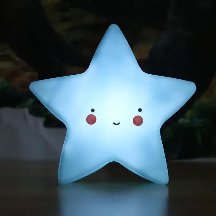 Mini LED veilleuse dessin animé fantaisie étoile lune éclairage intérieur lampe de chevet bébé chambre décoration enfants cadeau jouet lampe de nuit