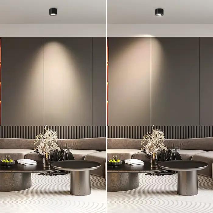 Spot LED encastrable à 3 couleurs changeantes pour la maison – Éclairage décoratif intérieur