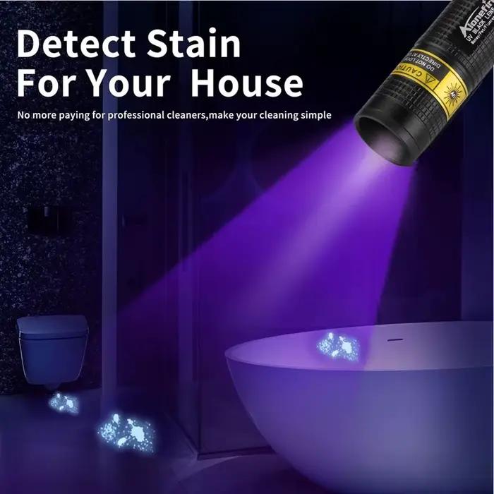 365nm Mini UV Led lampe de poche à lumière noire Usb