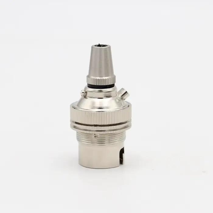 Support de lampe traditionnel en métal à baïonnette B22, avec anneaux d'abat-jour, douille d'ampoule Vintage en laiton massif