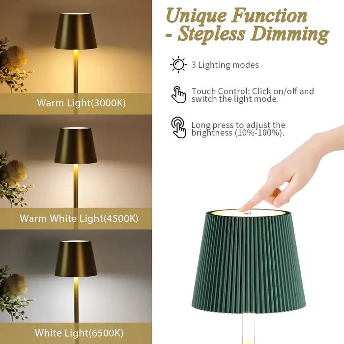 Lampe de Table sans fil LED Rechargeable
