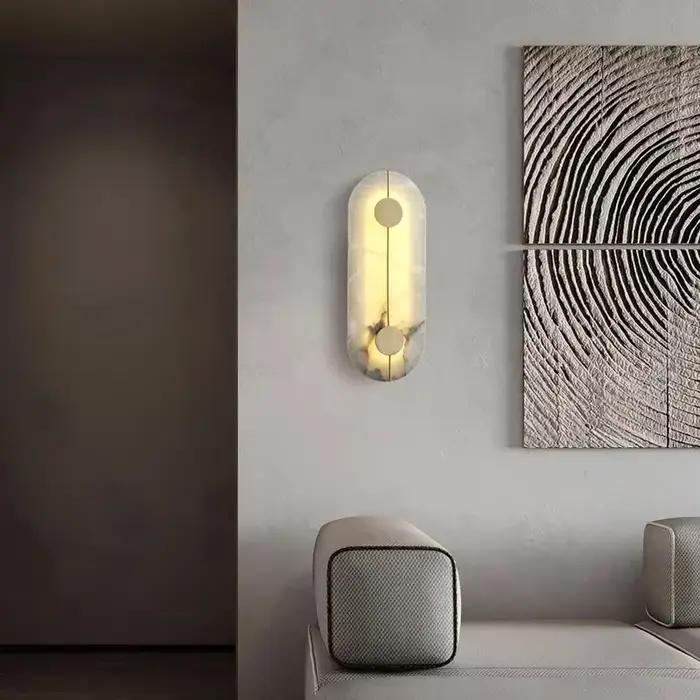 Applique murale en marbre naturel nordique pour salon