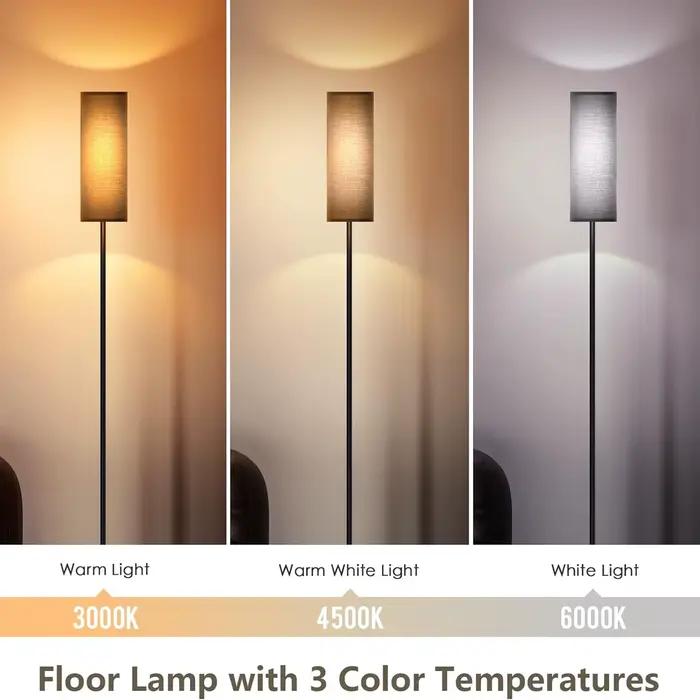 Lampadaire moderne sur pied grand pied lumineux pour chambre salon salle d'étude salle d'étude lampadaire