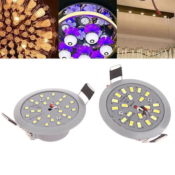 Spot Lumineux LED Encastrable pour le Plafond, avec Ampoule de Maïs, Double Forme Ronde, 5W, 220V, Nouveauté