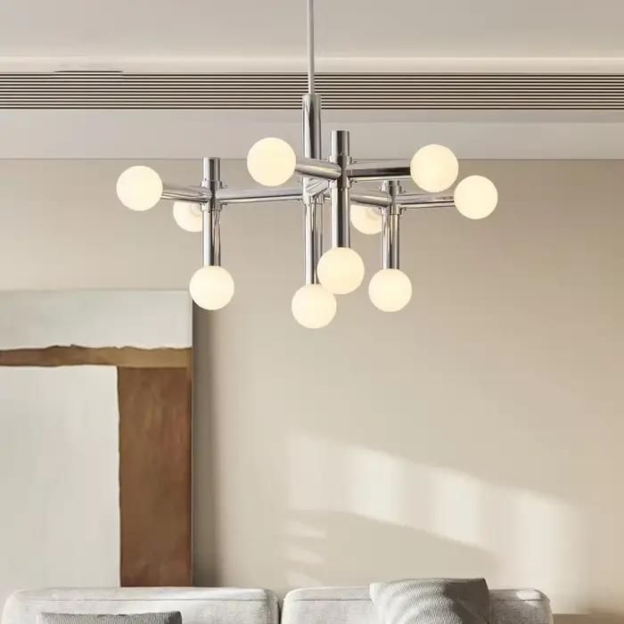 Lampes de Plafond en Verre à LED pour Salon et Chambre à Coucher