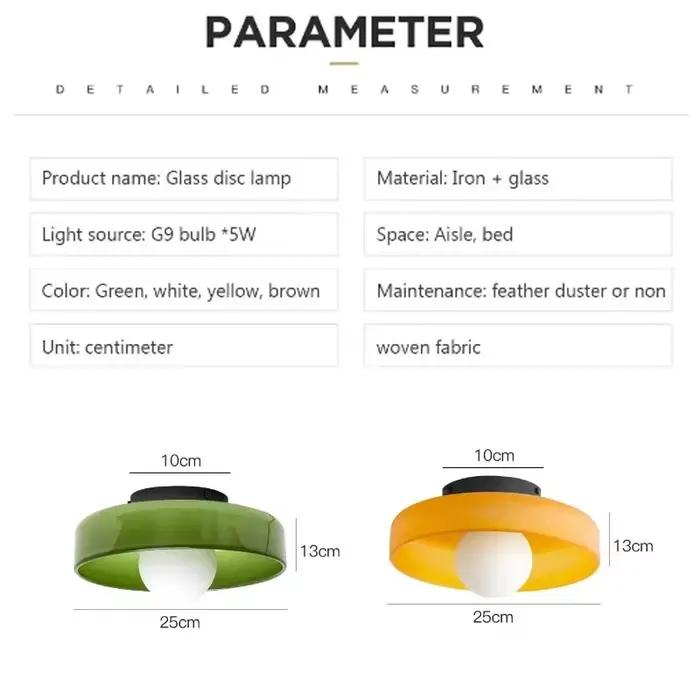 Plafonnier LED vintage Bauhaus, applique murale crème, source lumineuse G9 à tête unique, éclairage pour couloir, salon, chambre