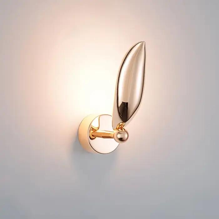 Lampe murale LED créative en forme de mouette dorée pour chambre à coucher salon nordique élégance moderne à offrir