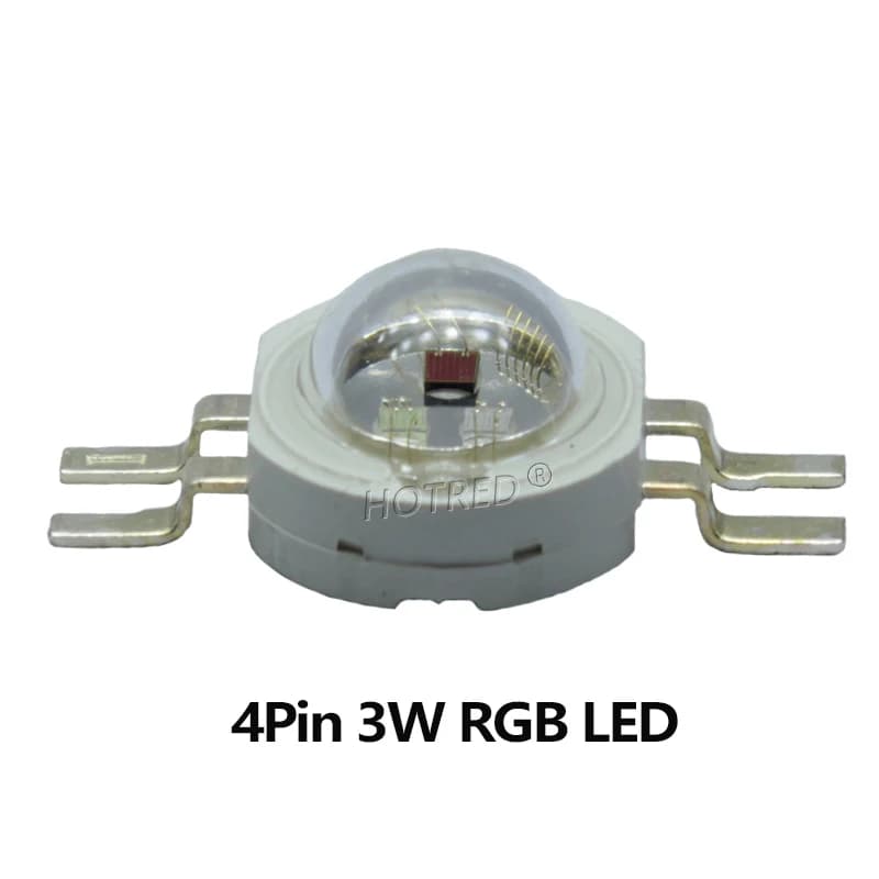 Lumières de scène à puce colorée, LED RGB, RGBW, RGBWY, RGBWYV, 3W, 4W, 5W, 6W, 15W, 18W, CRE, 10W,
