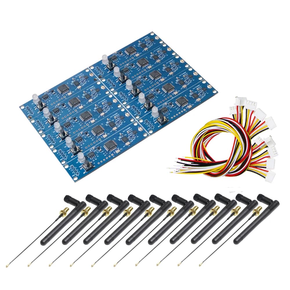 Carte de Module PCB sans fil DMX 512 avec antenne, transmetteur et récepteur 2 en 1 pour tête mobile