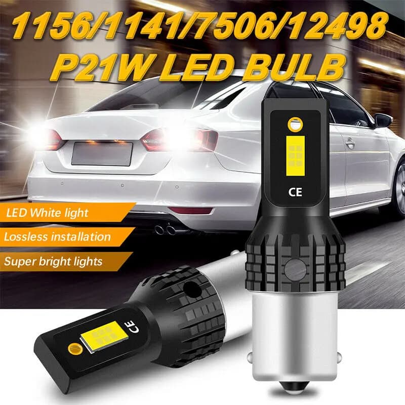 2 Ampoules led pour VW Passat B5 B6 B7 Golf 5 6 7 1156 BA15S P21W LED 7506 Voiture LED 1157 P21/5W B