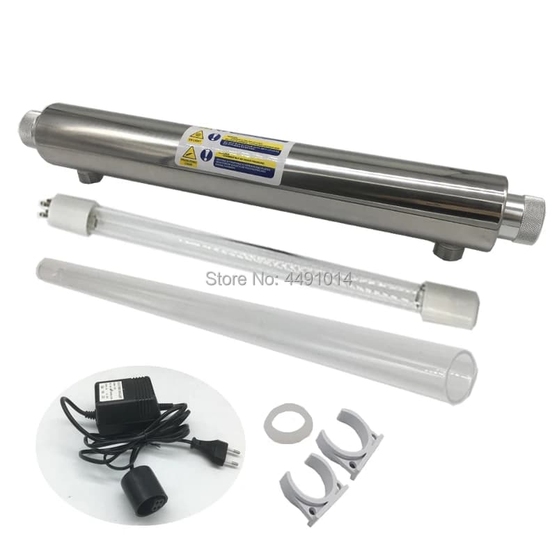 Lampe de désinfection à ultraviolets, Tube lumineux 6gpm 1.5 T/H 25W, ampoule de stérilisation à ult