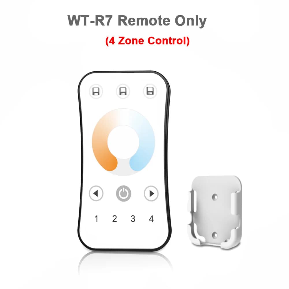 Commutateur de gradateur LED CCT 12V 24V 36V RF sans fil 2.4G à distance Smart Wifi 2CH WW CW Contrô