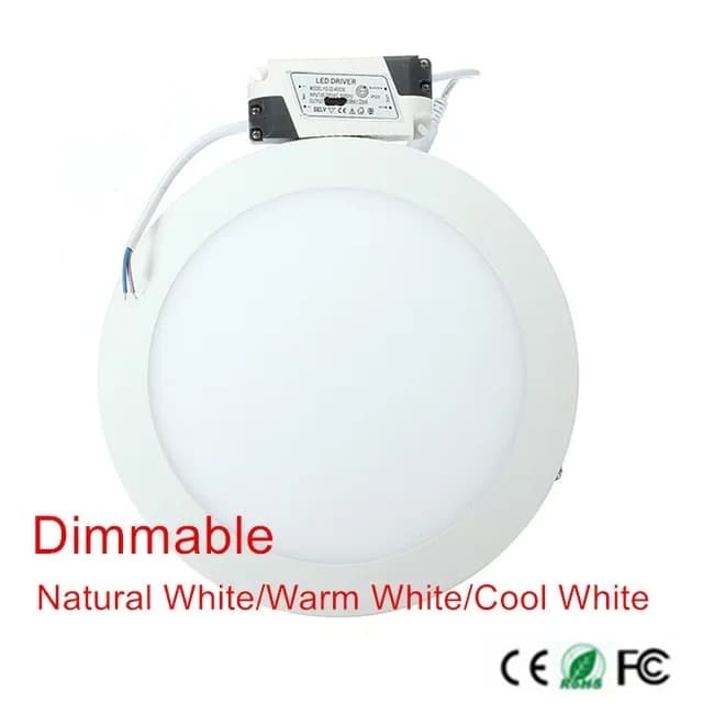 Le plafond rond de LED a enfoncé la lumière AC110-220V le voyant de LED Panneau mené ultra mince de