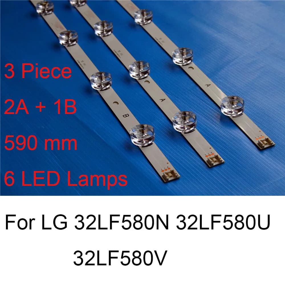 Bande de rétroéclairage LED pour réparation de télévision, bandes de rétroéclairage LED, barres de 6