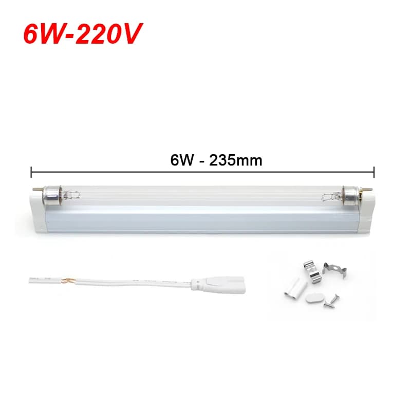 Lampe à Quartz stérilisateur à lumière UV 220V 110V 6W 8W T5 Tube Ozone Ultraviolet germicide lumièr