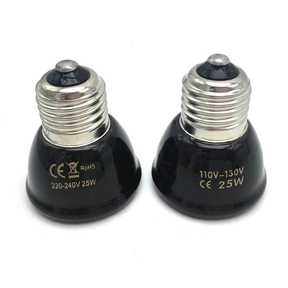 Lampe chauffante pour animaux de compagnie, 25/50/75/100W E27, 110V 220V, émetteur infrarouge en cér