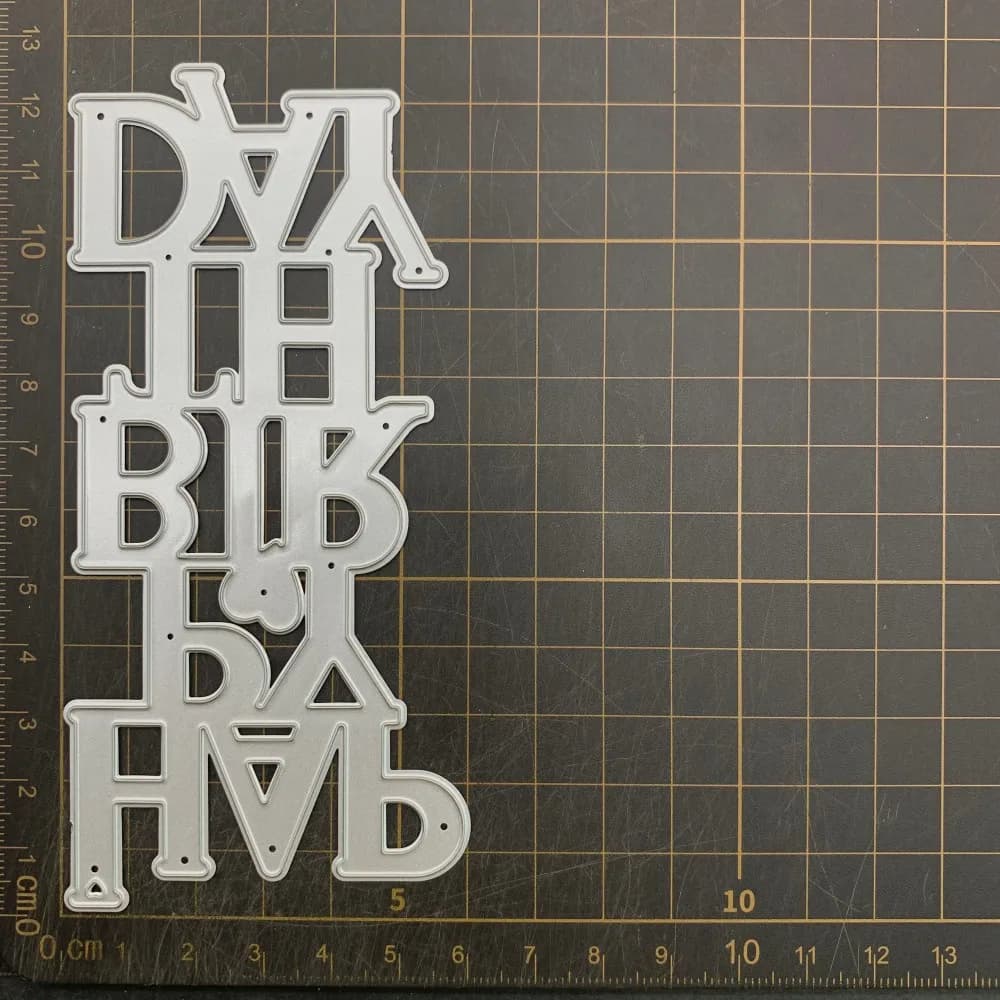 9 types de lettres de remerciement, matrices de découpe en métal, pochoirs pour scrapbooking DIY, ga