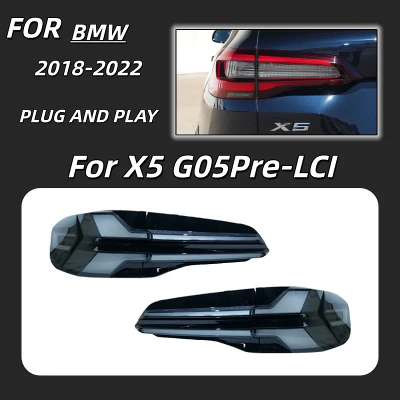Feux de voiture pour BMW X5 G05, feux arrière à LED 2018-2022, feux arrière G05, feux de jour, clign