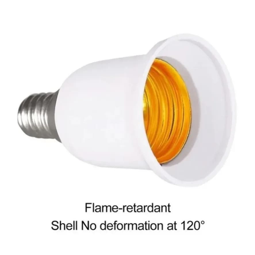 Adaptateur Standard E14 à E27, douille de Conversion 220V 110V, convertisseur en plastique, matériau