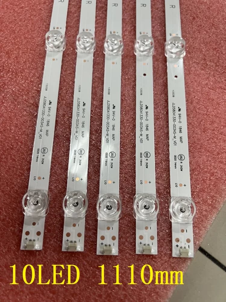 Bande de rétroéclairage LED 10LED pour Hisense 58A6130UWR Sharp LC-58Q620U LC-58R6004U LC-58Q7330U L
