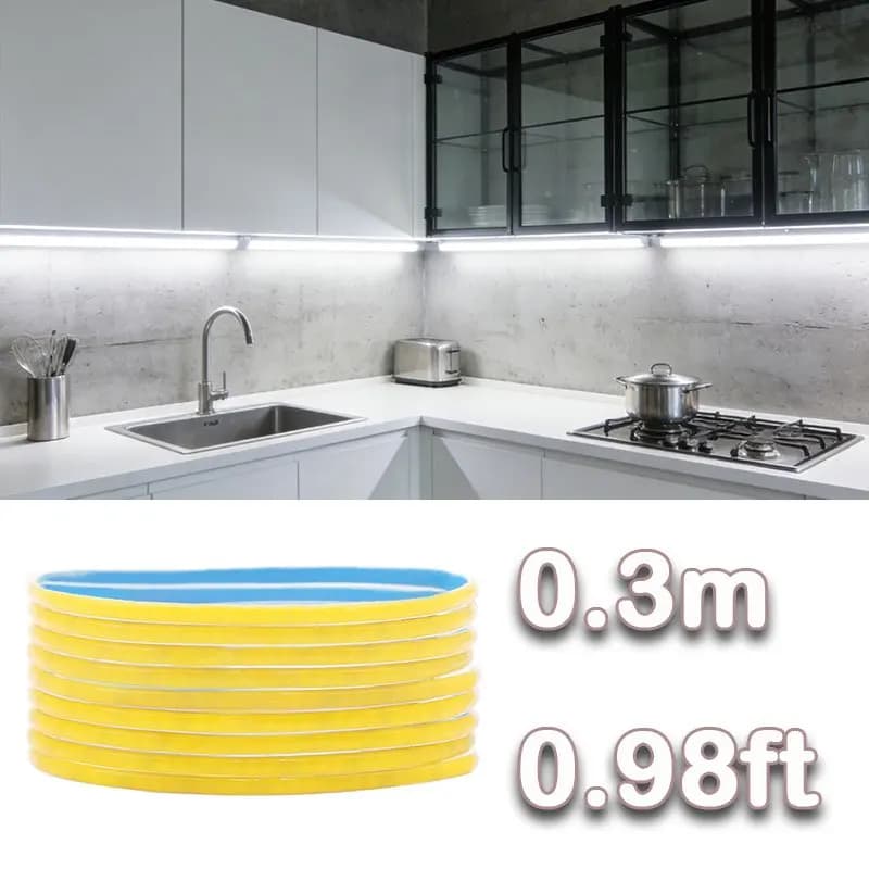 Ruban LED flexible ultra-fin de 3 mm, bande lumineuse LED COB 5V, lumière LED sans points, bande lum