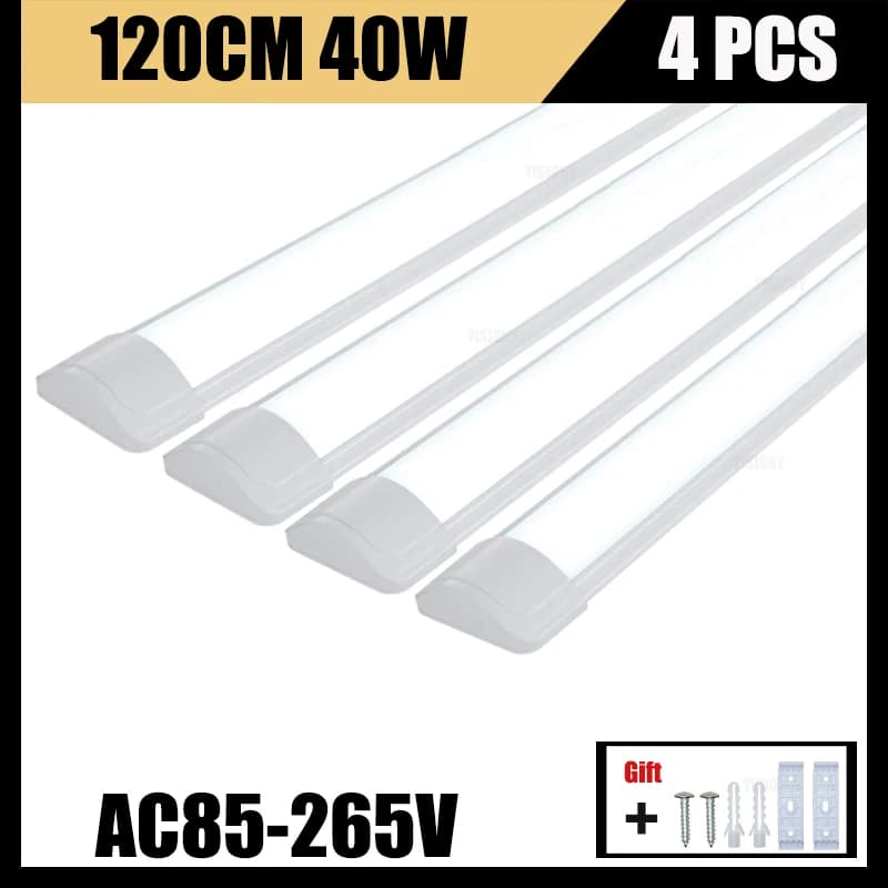 8 pièces 120CM 100W 60W 40W LED Tube lumières lampes LED barre 30CM cuisine sous armoire lampe pour