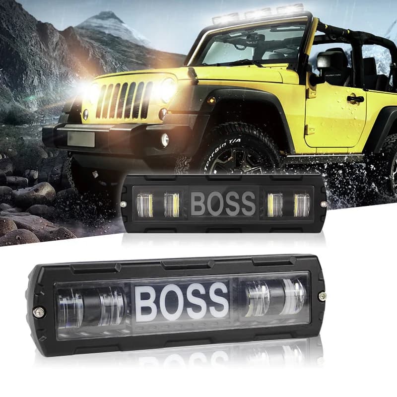 Bande LED lampe de travail super lumineuse VTT nuit lumière de conduite lentille en forme unique pro