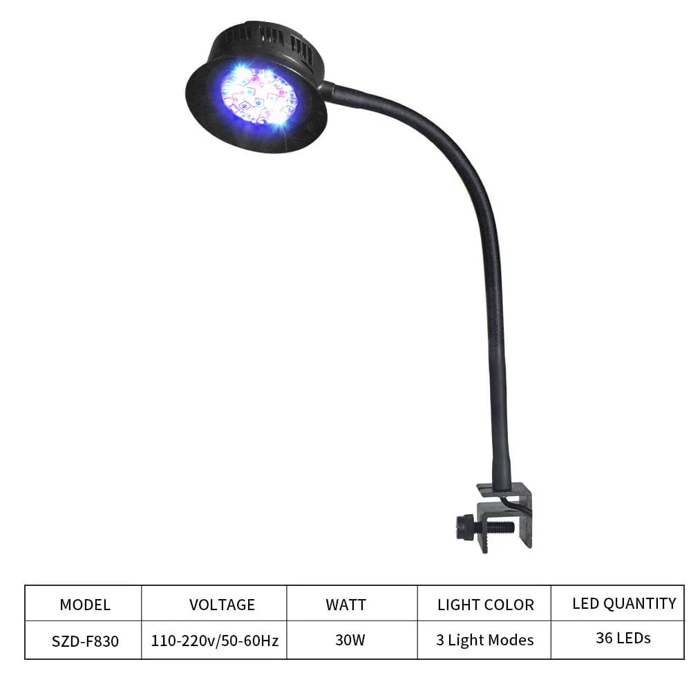 Lumière de récif LED pour aquarium, éclairage marin à intensité variable, poisson, précieux, peut ch
