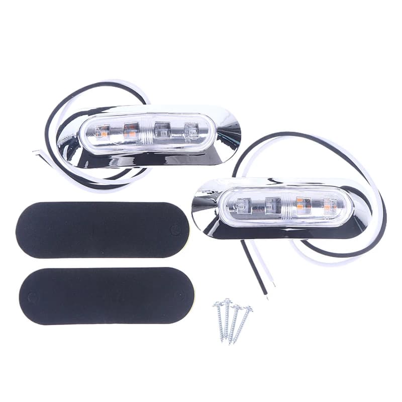 Feu indicateur latéral LED universel 12V-24V, feu de dégagement avant et arrière pour Bus, camion, r