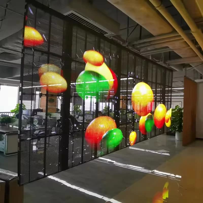Fenêtre de magasin publicité affichage LED écran LED Transparent verre LED Scre P2.8 P3.91 rideau de