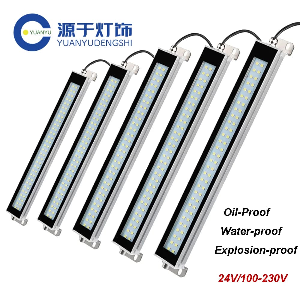 Lampes de travail pour tour d'atelier 100-230V/24V, Machine-outil industrielle CNC, éclairage de cou