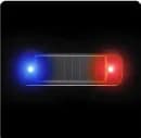 Feux d'avertissement stroboscopiques Led, feu de signalisation pour calandre de voiture, énergie sol