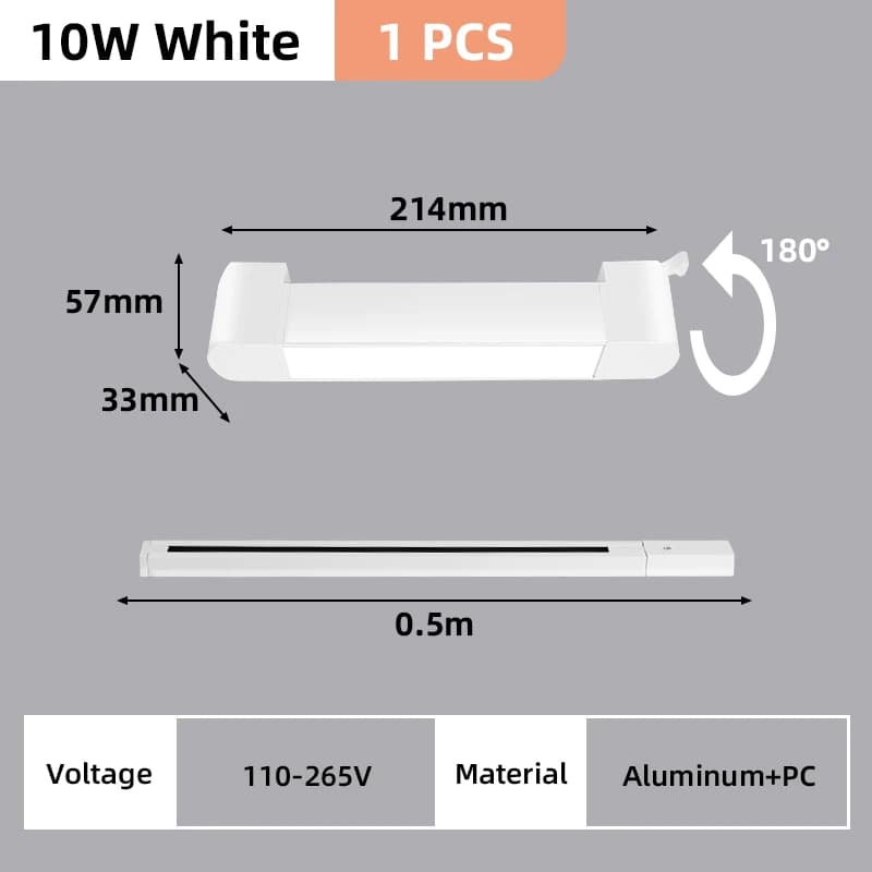 LED nouveau éclairage sur Rail décor à la maison ensemble complet éclairage sur Rail AC110-265V pist