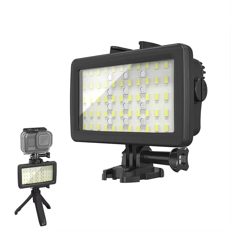 Lampe Flash RGB Ultra Lumineuse et Haute Puissance Étanche 50M pour Caméras GoPro Canon SLR, Lampe d