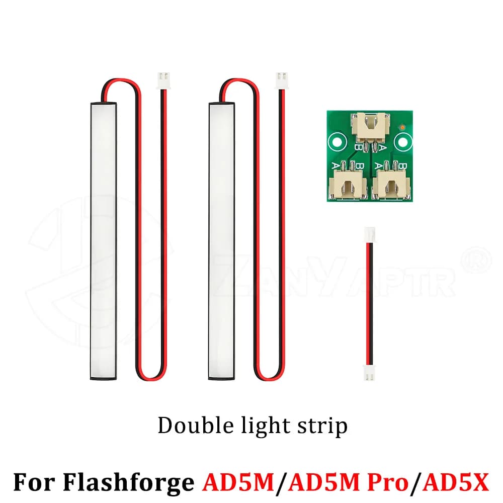 Bande lumineuse LED double, installation magnétique, remplacement de bande lumineuse LED 24V pour Fl