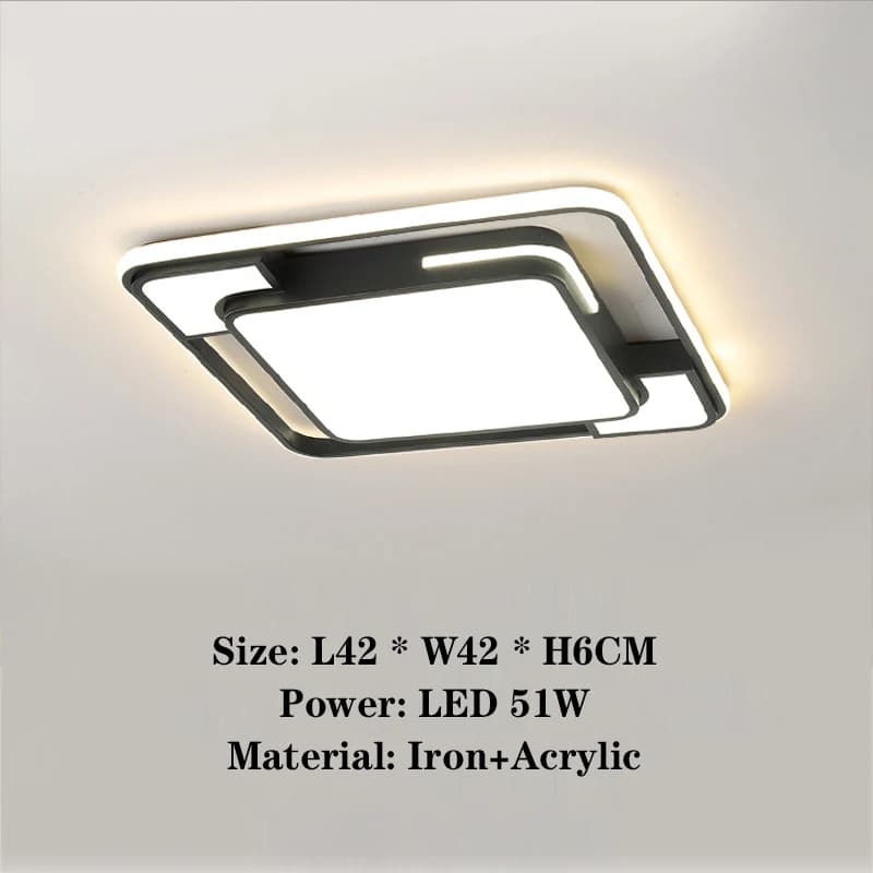 LANMUJU Lighting – Plafonnier LED moderne pour la maison, décoration de salon, lustre suspendu, lumi
