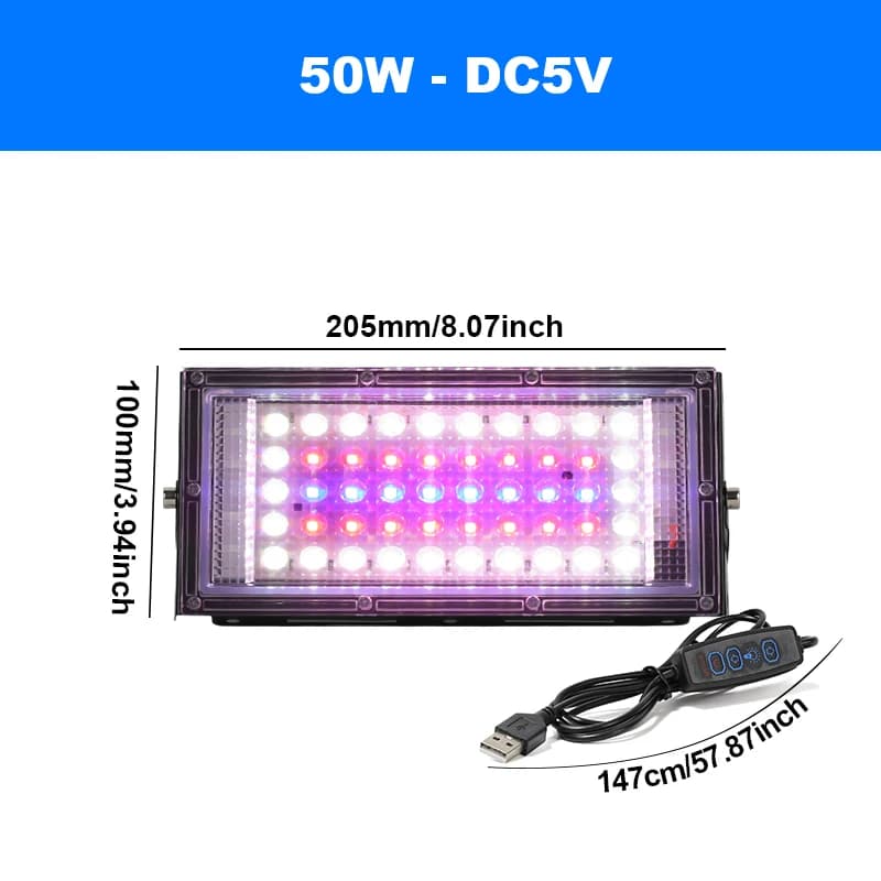 LED élèvent la lumière Phytolamp pour les plantes USB 5V Sunlike pleine Specturm plante lumières lum