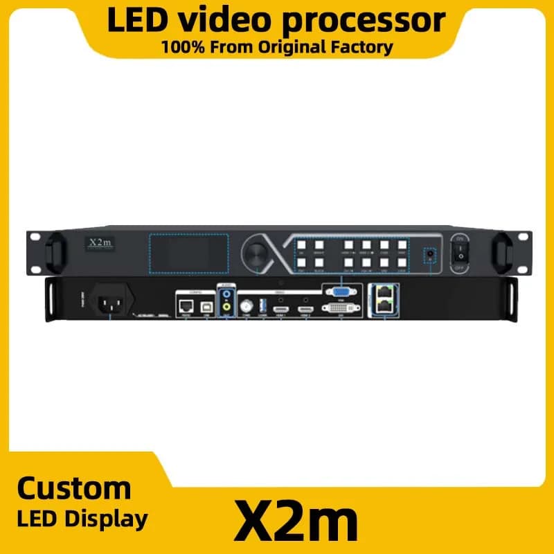 Écran d'affichage LED Colorlight X2m, processeur vidéo RGB, Module polychrome, contrôleur mural vidé