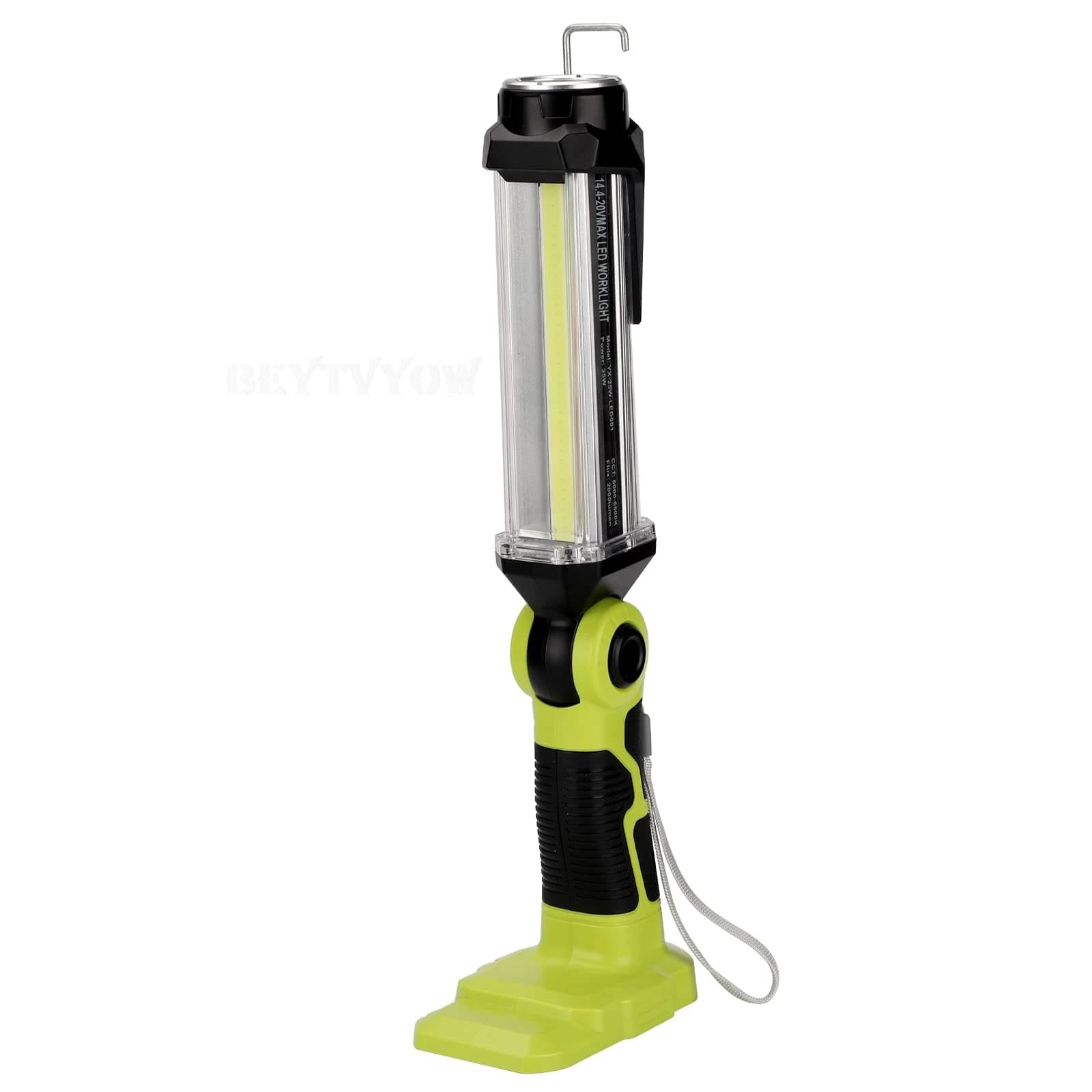 Lampe de poche sans fil 25W 2000LM pour Ryobi 18v Batterie Lumière de travail LED portable avec tête