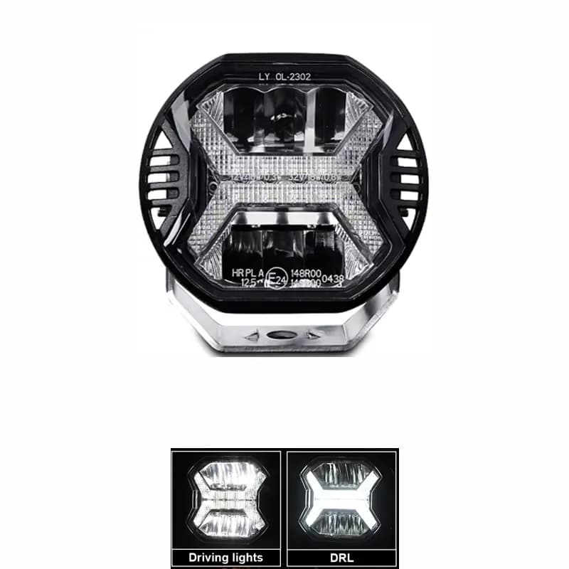 Emark approuvé voiture Led barre lumineuse de travail 5.75/4 pouces ambre DRL Auto lumière antibroui
