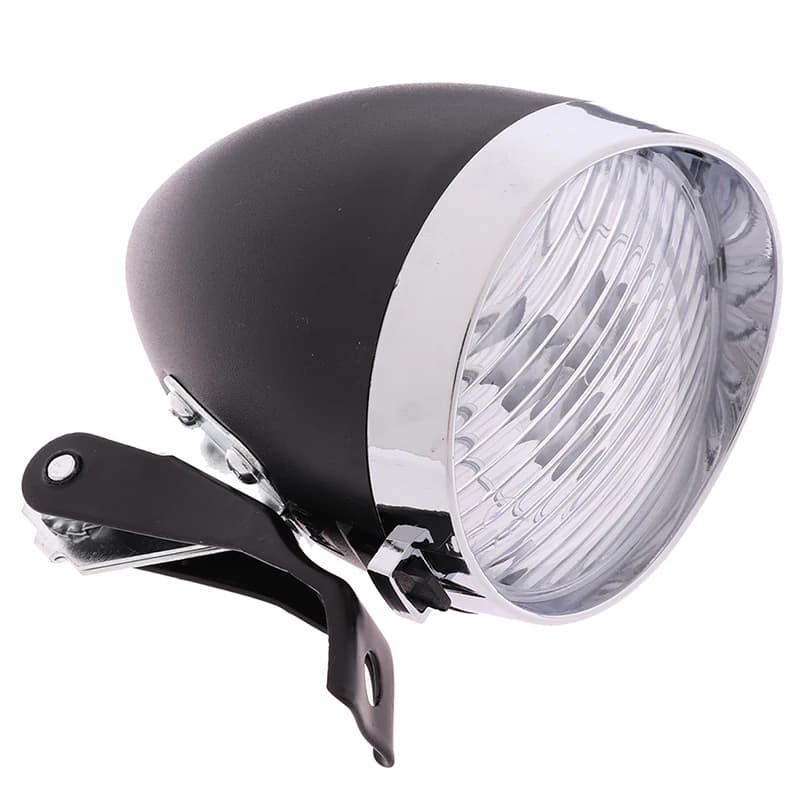 Feu avant de vélo rétro à 3 LED, lampe de poche Vintage, haute luminosité, partie de conduite noctur