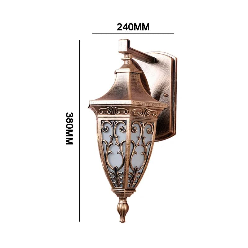 Applique murale de style européen en aluminium, étanche et antirouille, pour jardin, villa, salon, b