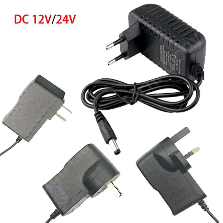 Pilote LED universel AC110-240V à DC12V/24V 1A/2A/3A/5A/6A/8A/10A, adaptateur d'alimentation avec pr