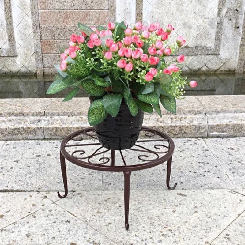 Support pour plantes hautes, support pour pots de fleurs en métal, support pour plantes en fonte rob