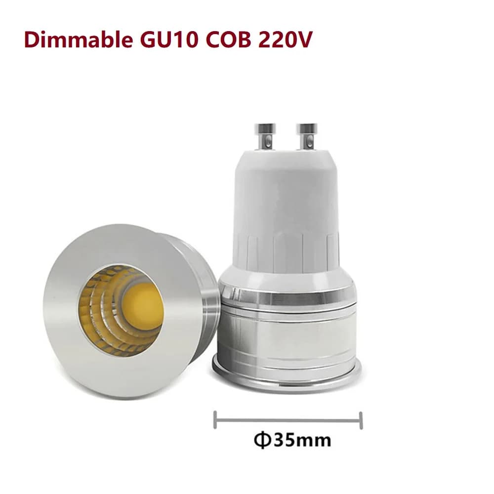 Mini Projecteur LED GU10 à Intensité Variable, Petit Angle pour Salon, Chambre à Coucher, Lampe de T
