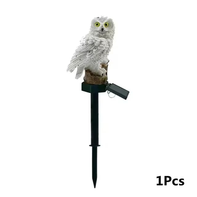 Lampe LED solaire imperméable, éclairage d'extérieur, luminaire décoratif, hibou, animal, idéal pour