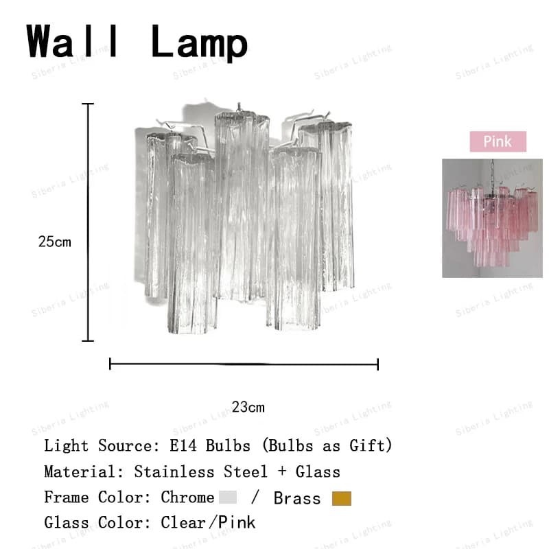 Plafonnier LED en Verre de Bergame Rose Clair, Luminaire Décoratif d'Nik, Idéal pour un Salon ou un