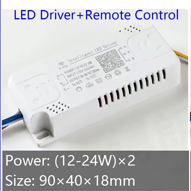 Pièces de réparation LED (20-40W)x2 (40-60W)x4 2.4G, pilote LED intelligent, fonctionne avec des ban