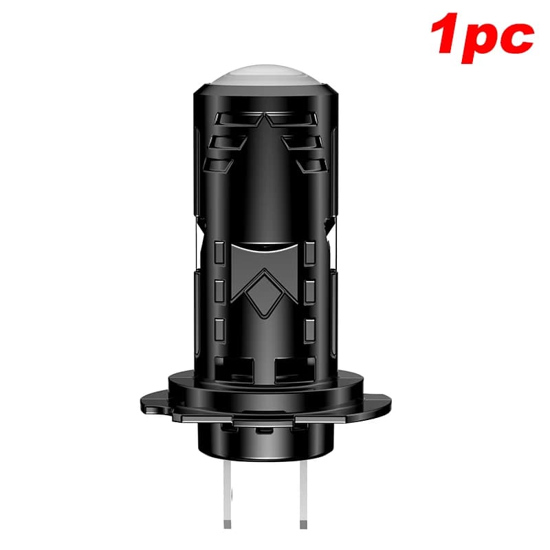 Phare LED H7 2500W avec mini projecteur à lentille, 4 000 000LM, mini projecteur sans fil Plug&Play